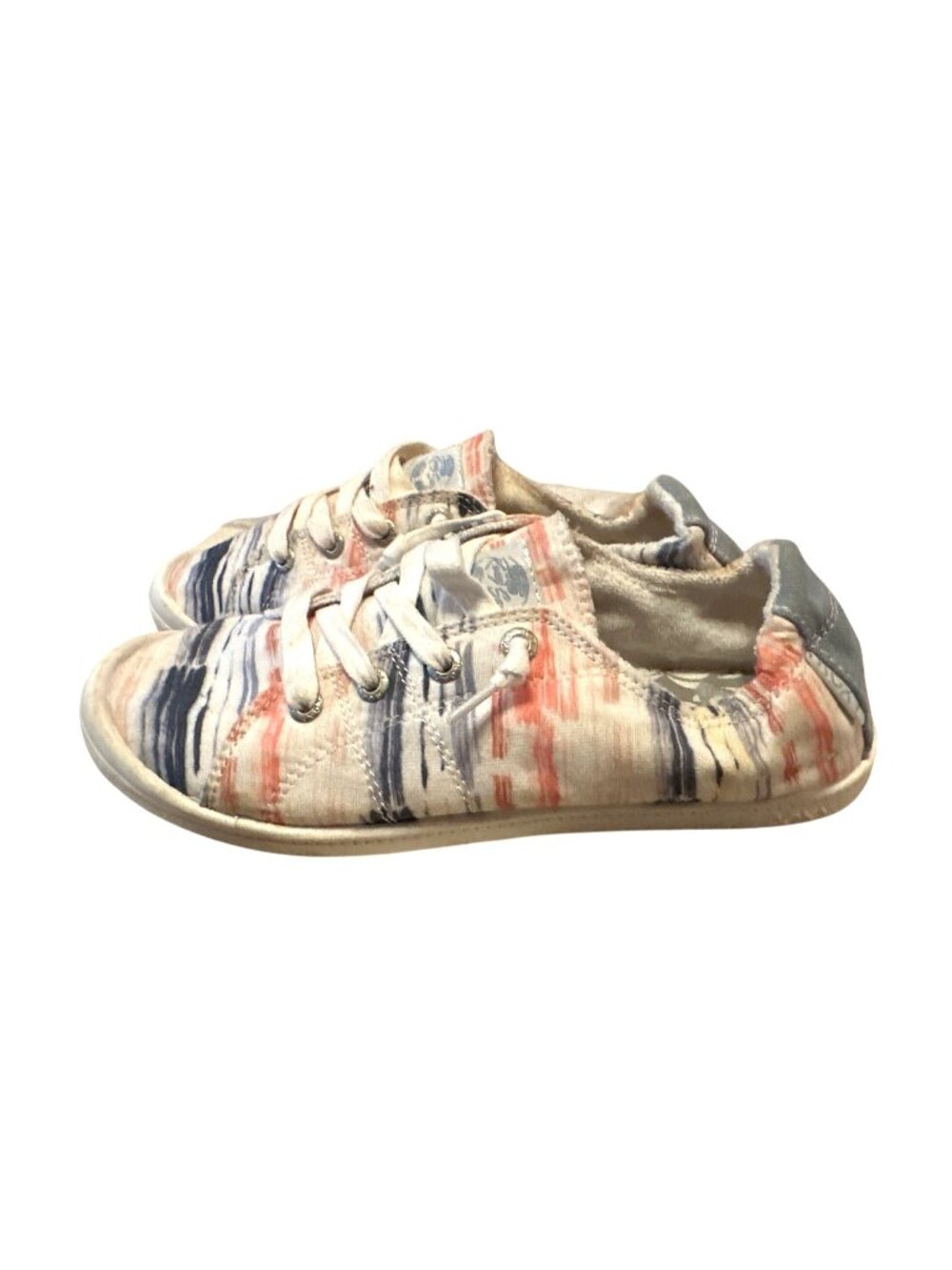 Roxy Bayshore III Womens Slip-On Sneakers With Multicolor Print Size 8